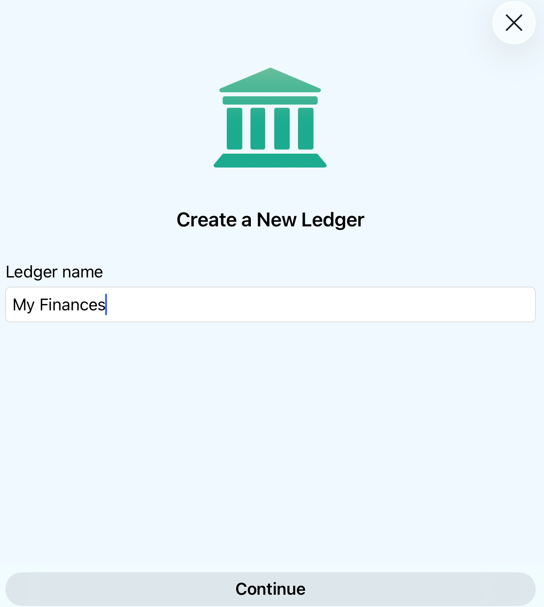 Name your iOS ledger screen